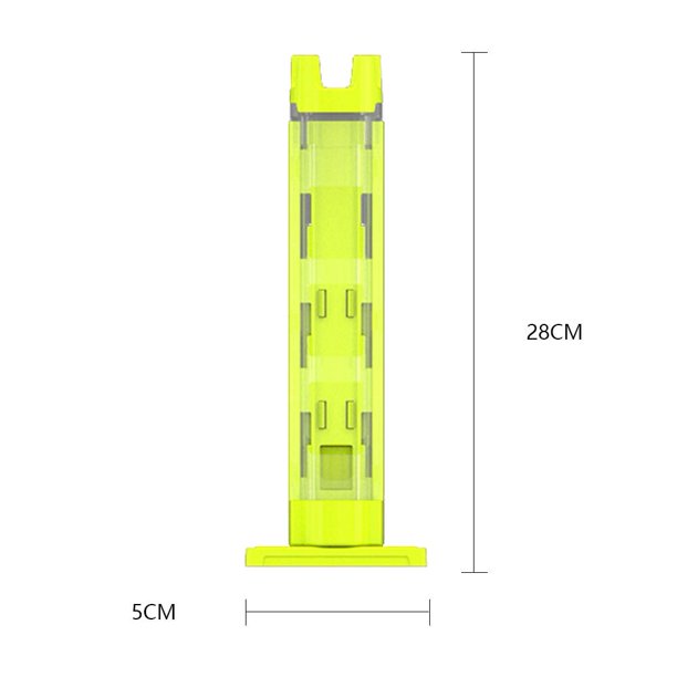 Soporte de caña de pescar de plástico, estante de barril de pesca portátil para artes de pesca (amarillo) Sywqhk Para Estrenar