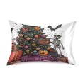 thumbnail image 7 of Yayeee Pillowcase Queen Size Set of 2 Satin Wrinkle Resistant Pillow Case, Purple Halloween Christmas Trees, 7 of 7