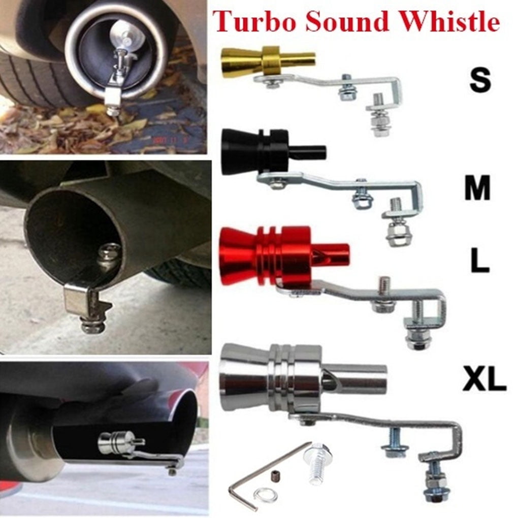 Aluminum Car Tail Whistle S Universal Turbo Sound Tube Tail Silencer Automotive Turbo Whistle 