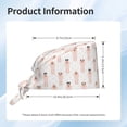 thumbnail image 6 of Kdxio Poodle Dog Pattern Turban Hat for Women Men Comfortable Adjustable Cleaning Working Cap with Sweatband, 6 of 8