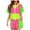 Pink, variant on 2 Piece Shorts Set for Women and Men Zip up Color Block Retro Disco Carnival Matching Sets Party Sportswear Outfits (XL, Pink)