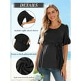 thumbnail image 5 of Casual Maternity Tops for Women Short Sleeve Maternity Clothes Pregnancy Shirts, 5 of 6