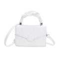 thumbnail image 1 of Nuevo bolso de cuero artificial para viajes diarios Bolso bandolera de un solo hombroblanco, 1 of 5
