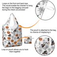 thumbnail image 4 of 5 Pack Foldable Shopping Bag,Classic Elements Halloween Pattern Reusable Grocery Bags with Pockets,Large Reusable Tote Bags with Handles Waterproof & Lightweight, 4 of 6