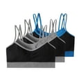 thumbnail image 2 of Sakmal Sports Bras for Women Large Bust 3 Pack Spaghetti Straps Stretchy Seamless Blue Solid Womens Sports Bras M, 2 of 9