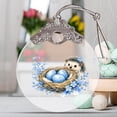 thumbnail image 3 of Uuiauoio Glass Easter Ornament 2D Flat Pendant with Bunny Egg Designs for Tree Gift Basket Filler Holiday Party Decorations Keepsake, 3 of 5