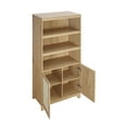 thumbnail image 5 of Manhattan Comfort Sheridan Engineered Wood Bookcase Cabinet in Natural Set of 2, 5 of 9
