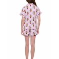 thumbnail image 6 of Womens Dr Seuss Grinch Pajamas Button Up Shirt and Shorts 2-Piece Lounge Set, 6 of 8