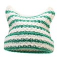 thumbnail image 1 of Gorro de invierno para mujer, multiusos, único, bonito y moderno, cálido y abrigado. Blanco Verde, 1 of 9