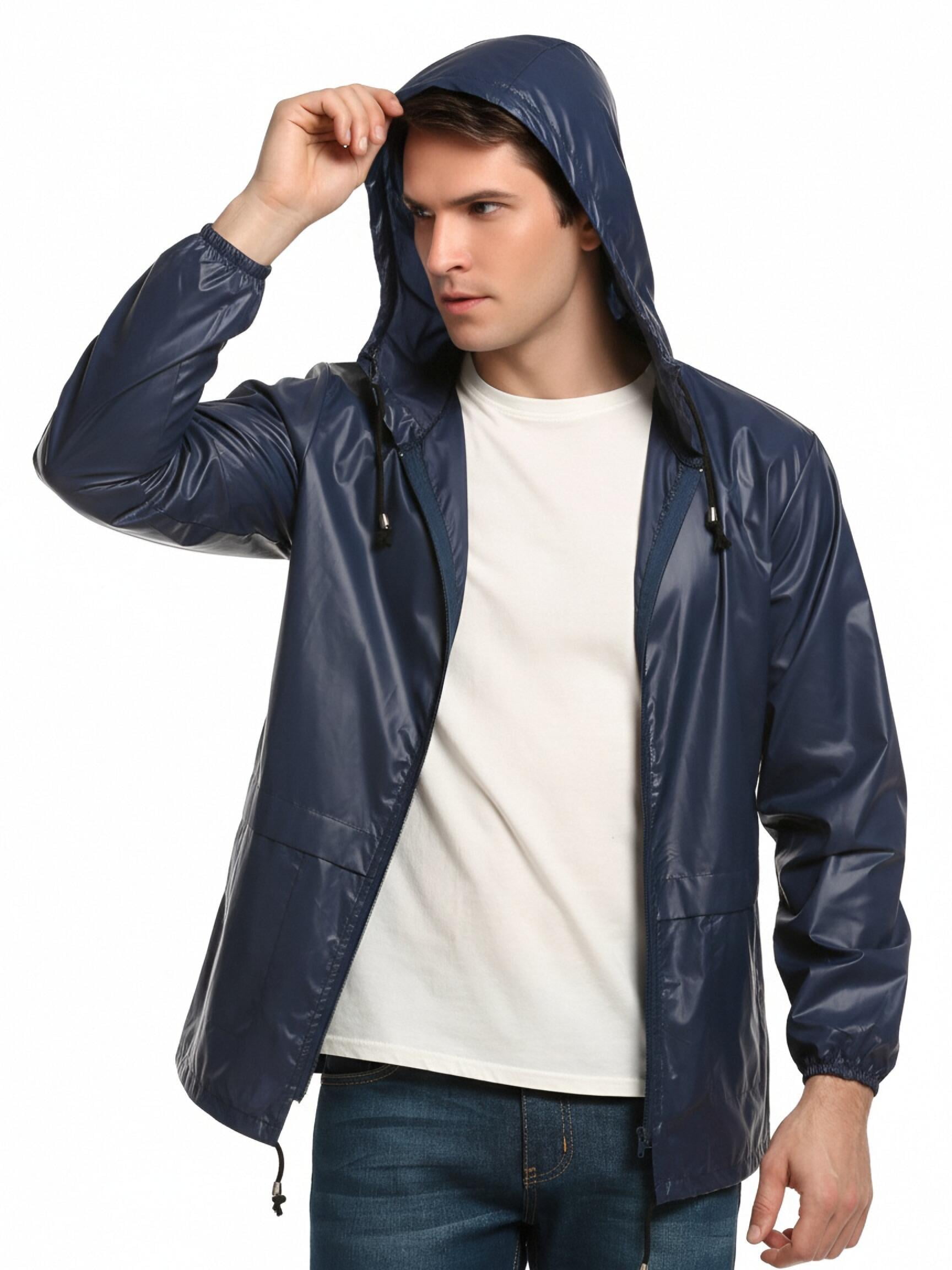 COOFANDY Golf Rain Gear for Men Raincoats Waterproof with Hoodie