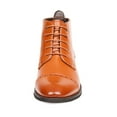 thumbnail image 3 of Bruno Marc Men Busines Dress Oxford Boots Classic Ankle Boot Cap Lace up Leather Lined Boots WARNER-2 BROWN Size 7, 3 of 6