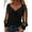 Black plus size sequin tops for women a1, variant on Women Plus Size V Neck Long Sleeve Sequin Tops Casual Basic Tee Shirts Beach Vacation Party Wear Fashion Clothes, Red 3XL