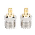 thumbnail image 1 of 2 uds SMA hembra a UHF conector adaptador hembra conector de latón de 50 Ohm para antenas, 1 of 8