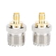 thumbnail image 2 of 2 conectores adaptadores SMA hembra a UHF hembra de latón de 50 ohmios para antenas, 2 of 9