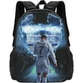thumbnail image 1 of Soccer Player #7 Ronaldo Backpack 16.5 Inch For Daily Work Sport Outdoor Football Fans Laptop Bag-Style 19, 1 of 5