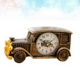 thumbnail image 4 of 1pc Classic Car Shape Clock Desktop Alarm Clock Bedside Clock Room Decoration for Home Dorm Office Bronze, 4 of 8