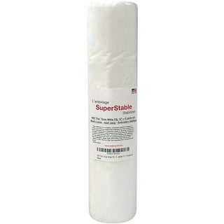 Cloud Cover Stitch White 12 inch x 25 Yard Roll. Over The Back Fusible - Iron on - SuperStable Embroidery Stabilizer Backing
