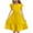 Yellow, variant on Loopsun Girls Summer Dresses, Kids Girls Summer Double Layer Ruffle Short Sleeve Dress Black 13-14 Years