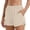 Beige, variant on Womens 2 In 1 Running Shorts With Compression Liner Stretchy High Waisted Athletic Shorts Summer Workout Gym Clothes
