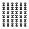 thumbnail image 1 of 50 juegos de tornillos Chicago, tornillos de hierro galvanizado de 7 mm L, tornillos de unión Phillips para álbumes de fotos de cuero y scrapbook, negro, 1 of 6