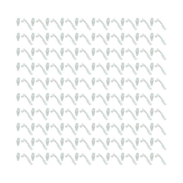 100 clips para pantalla de lámpara, soporte de montaje para portalámparas de techo. transparente
