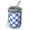 Blue And White, variant on 12oz Coffee Tumblers Colorful Gradient Checkerboard Checkered Pattern Stainless Steel Vacuum Insulated Travel Tumbler Coffee Cups Mug with Lid and Straw with Cleaning Brush for Cold & Hot Drinks