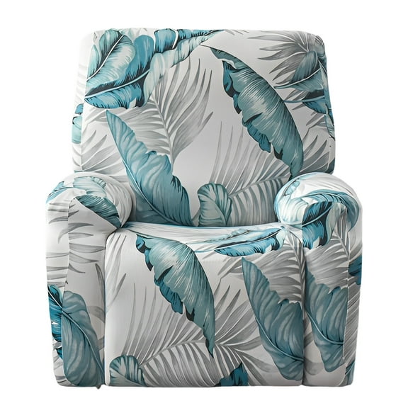 Austok 4PCS Recliner Slipcover Set with Pocket for Lazy boy Chair Polyester Single Reclining Cover Anti Slip Stretch Sofa Slipcover for Room