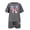 Dark Gray, variant on Ruyang Teenager American Outfits Boys Girls Summer 2 Piece Shirts Short Sets Sports Cotton Clothes Suits Cute Bow Print Shirt