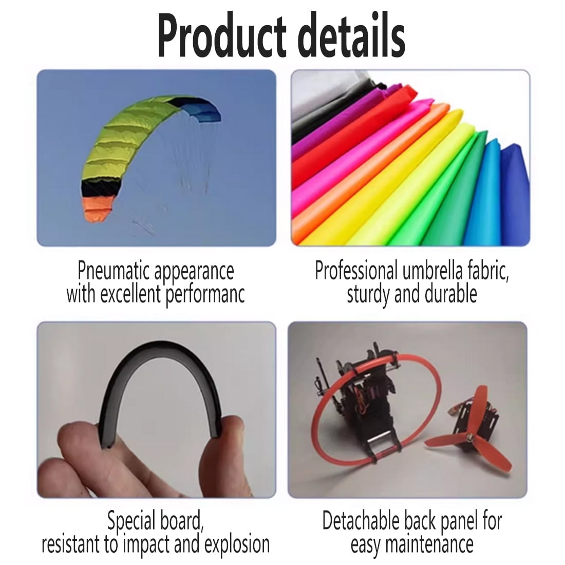 2.4G RC Electric Stunt Mini Paraglider Model High-Altitude Stunt Flight Paraglider for Outdoor, Gift for Adults (RTF /Random Color)