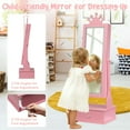 thumbnail image 3 of M optimized Kids Jewelry Armoire Cabinet w/ Full-Length Mirror & LED Light 13.78"x11.81"x46.77" Jewelry Cabinet Organizer w/ 3 Storage Drawers, Kids Vanity Dress Up Mirror Jewelry Cabinet for Girls, 3 of 9