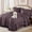 Dark Purple, variant on Queen Comforter Set Dark Purple, Ruffle Shabby Chic Bedding Set Farmhouse 7 Pieces, All Season Fluffy Bed in a Bag with Sheets, Pillowcases & Shams
