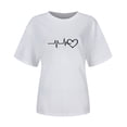 thumbnail image 4 of Womens Blouses Dressy Casual Petite Womens Country Graphic Tees Vintage Trendy Linen Crop Tops for Women Summer Summer Button Boho Top, 4 of 4