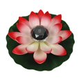 thumbnail image 2 of Floating Lotus Lights Floating Solar Lotus Lamp Garden Lamp Realistic Artificial Red, 2 of 8