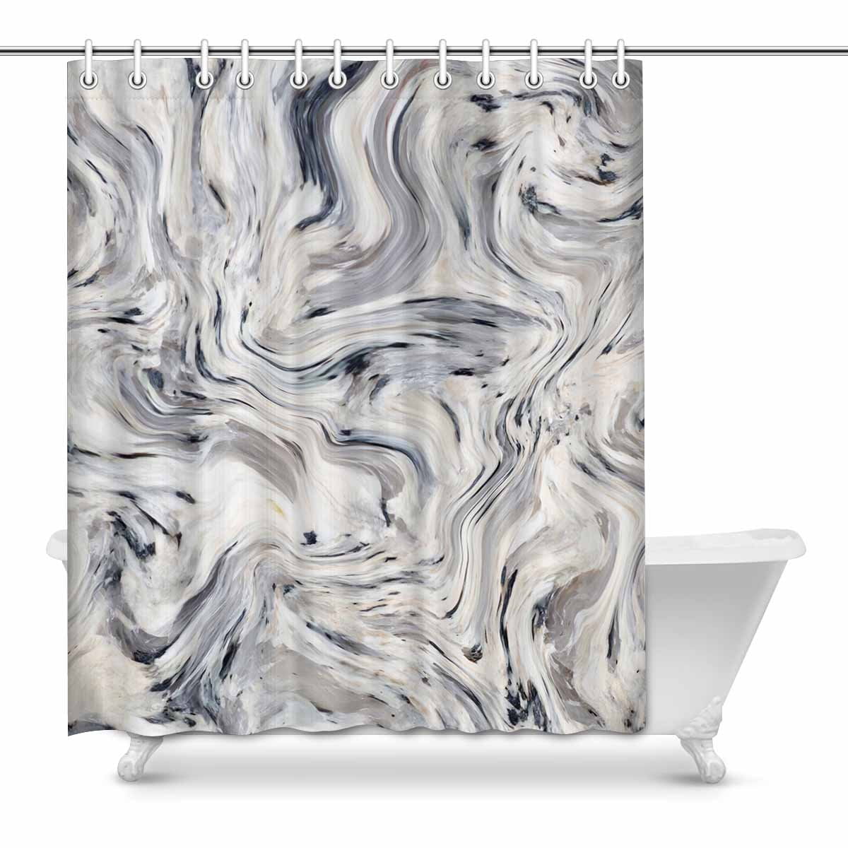 MKHERT Abstract Japanese Marble Stone Marbling Pattern Waterproof