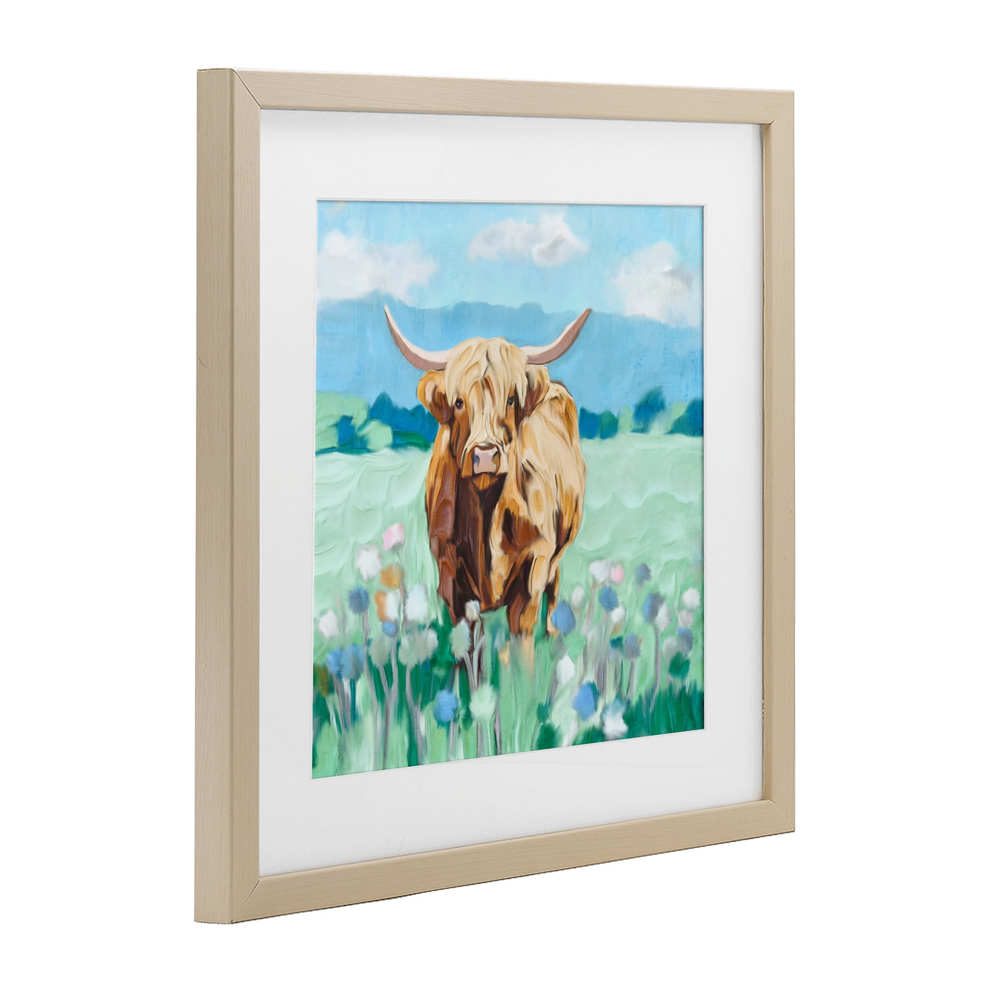 Stupell Industries Blue Sky Highland Birch Framed Print Under Glass, design by Kim Allen