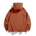 thumbnail image 4 of GrmtClth Windbreaker Jackets for Men Waterproof Lightweight 2025 Fall Hooded Jacket with Pocket Raincoat for Golf Hiking Travel Red L, 4 of 5