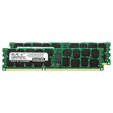32GB 2X16GB Memory RAM for SuperMicro X9 Series X9DRL-3F 240pin PC3-10600 1333MHz DDR3 ECC Registered RDIMM Black Diamond Memory Module Upgrade