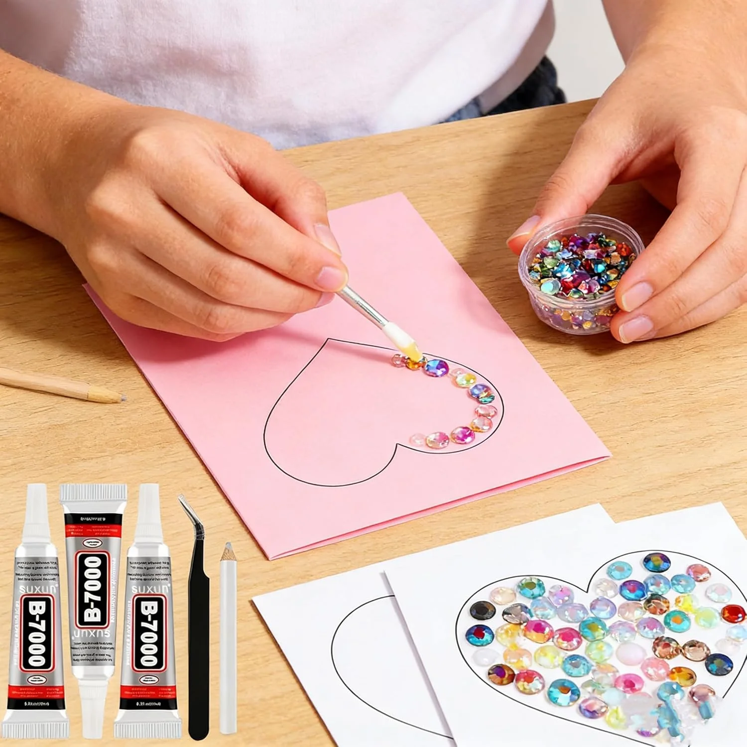 Colorful DIY Resin Rhinestone Kit,2026 New Resin Jelly Rhinestones for Bedazzling for Crafting Nails Face Makeup Crafts Tumblers (40 Colors)
