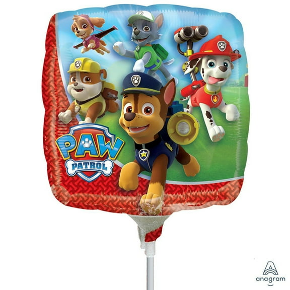 9 inch Paw Patrol Bunch (Air-Fill Only) Foil Mylar Balloon - Party Supplies Decorations