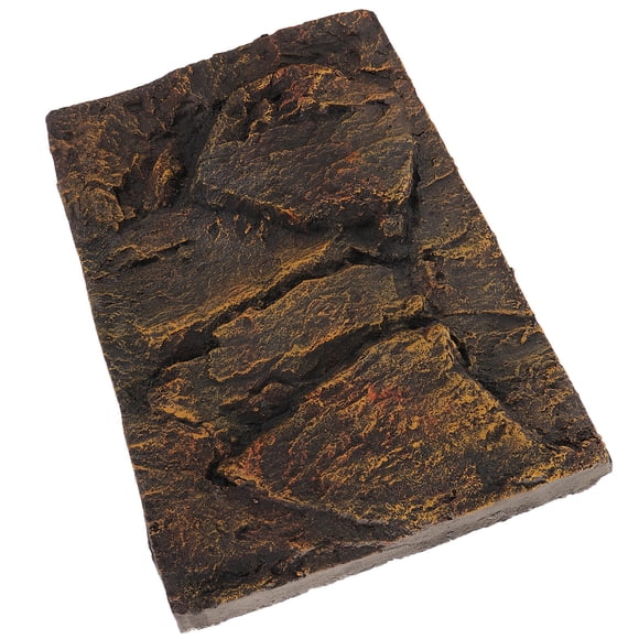 AURARMLET PU Material Dark Brown Reptile Background for Tank and Living Room Wall Decoration