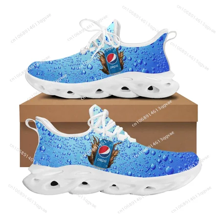 

P-Pepsi-Cola Flats Sneakers Mens Womens Sports Running Shoes High Quality Sneaker Lace Up Mesh Footwear Tailor-made Shoe White