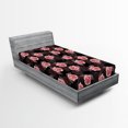 thumbnail image 2 of Ambesonne Blooming Roses Fitted Sheet, Vintage Scene Floral, Twin XL Size, Dried Rose and Pale Pink, 2 of 5