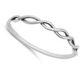 thumbnail image 4 of CHOOSE YOUR COLOR Spiral Weave Knot Rope Twist Ring .925 Sterling Silver Band Jewelry Female Size 5, 4 of 4