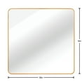 thumbnail image 4 of LiviNest 36in Square Bathroom Mirror: Full-View Gold Frame Wall Mirror - 36" x 36" Large HD Glass for Bathroom & Entryway - Easy Installation with Hooks & Screws, 4 of 6