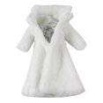 thumbnail image 1 of Conjunto de ropa de muñeca de juguete para niña, abrigo largo de juguete cortavientos, accesorio hecho a mano, abrigo de princesa, ropa de muñeca, Blanco CUTICAT vestido de muñeca, 1 of 8