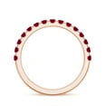 thumbnail image 3 of Ruby Eternity Band Ring for Women Rose Gold Plated Solid 925 Sterling Silver Stackable Ring Unique Anniversary Promise Ring Jewelry Gift for Her Ring Size 8, 3 of 4