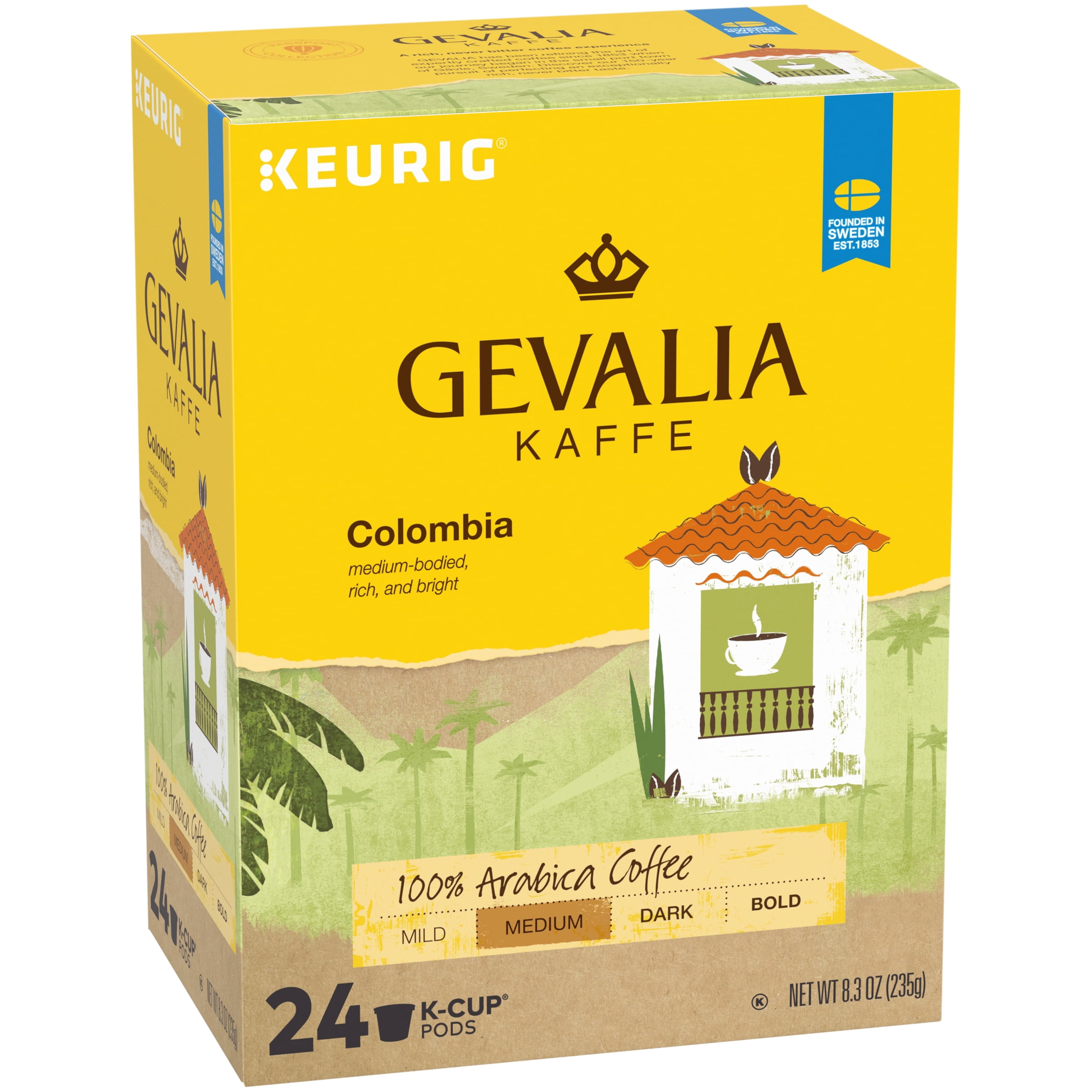 Gevalia Colombia Coffee KCup Pods, 24 count