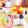 thumbnail image 3 of Electronic Pet Dog Toy Electric Dancing Dog Rotating Fine Mist Spraying Music Light Interactive Dog Toy For Kids, 3 of 8