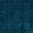 thumbnail image 1 of Ahgly Company Indoor Square Persian Light Blue Bohemian Area Rugs, 3' Square, 1 of 4