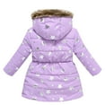 thumbnail image 3 of Toddler Boys Girls Winter Cartoon Prints Coat Hooded Jacket Thicken Windproof Zipper Warm Outwear 5t Girls Winter Jacket Little Coat Girls Heavy Winter Coats Baby Girl Winter Jacket Short Jacket for, 3 of 3